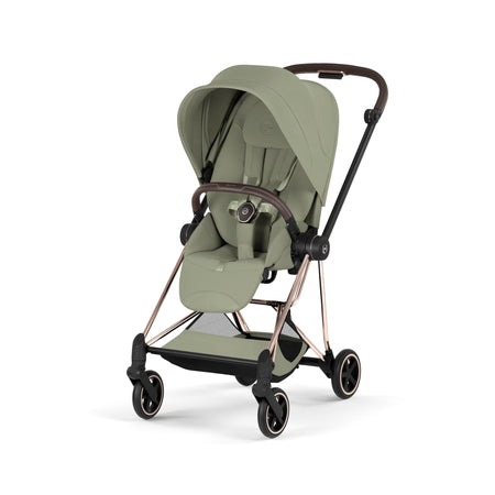 MIOS Compact City Stroller - Style Collection - Rose Gold Frame Strollers - Single Cybex Sage Green
