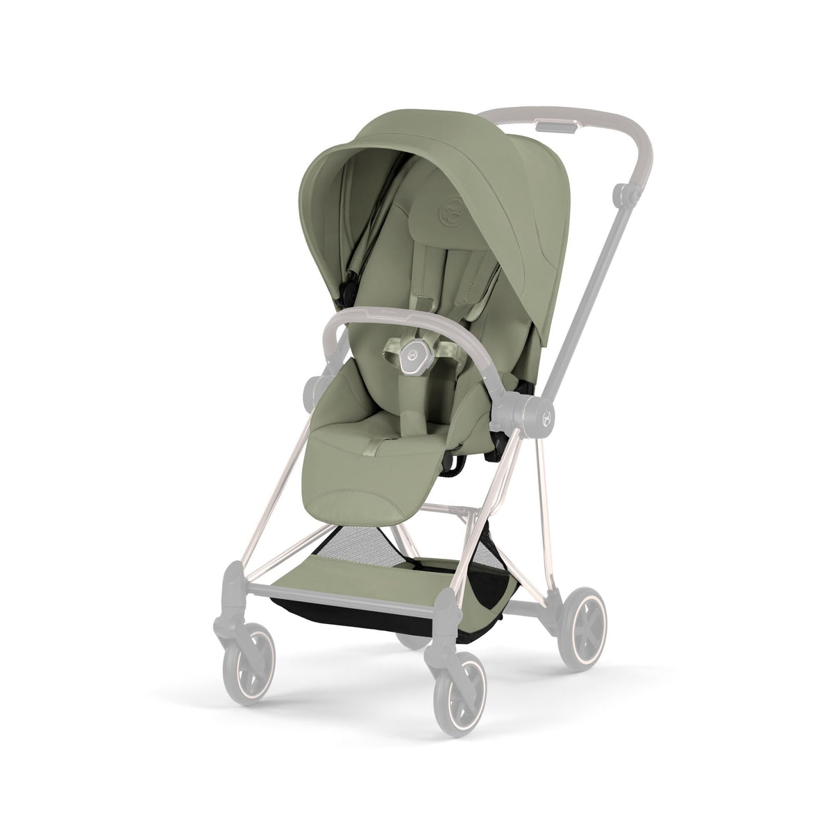 MIOS Compact City Stroller - Style Collection - Chrome Frame Strollers - Single Cybex Sage Green