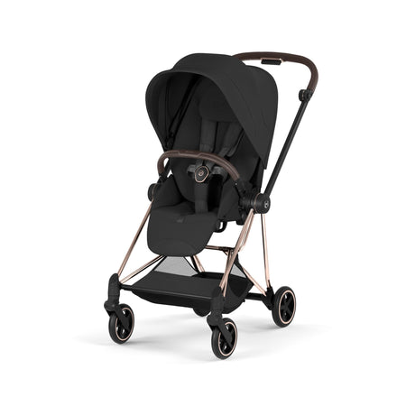 MIOS Compact City Stroller - Style Collection - Rose Gold Frame Strollers - Single Cybex Sepia Black