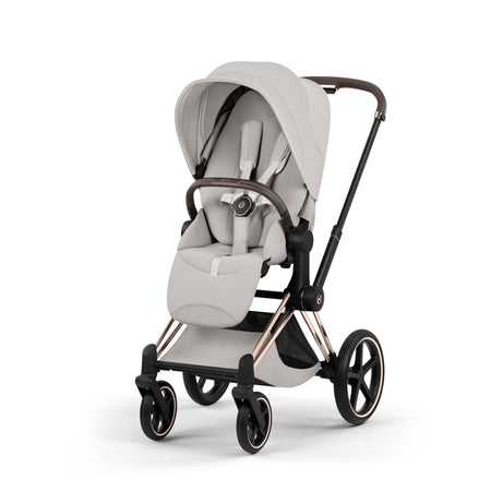 Priam Stroller - Style Collection - Rose Gold Frame Strollers - Single Cybex City Grey
