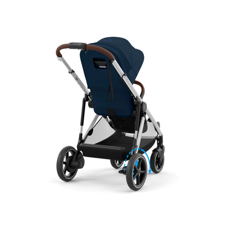 cybex e gazelle Cybex e-Gazelle S Electronic Assist Stroller, Silver Frame/Ocean Blue