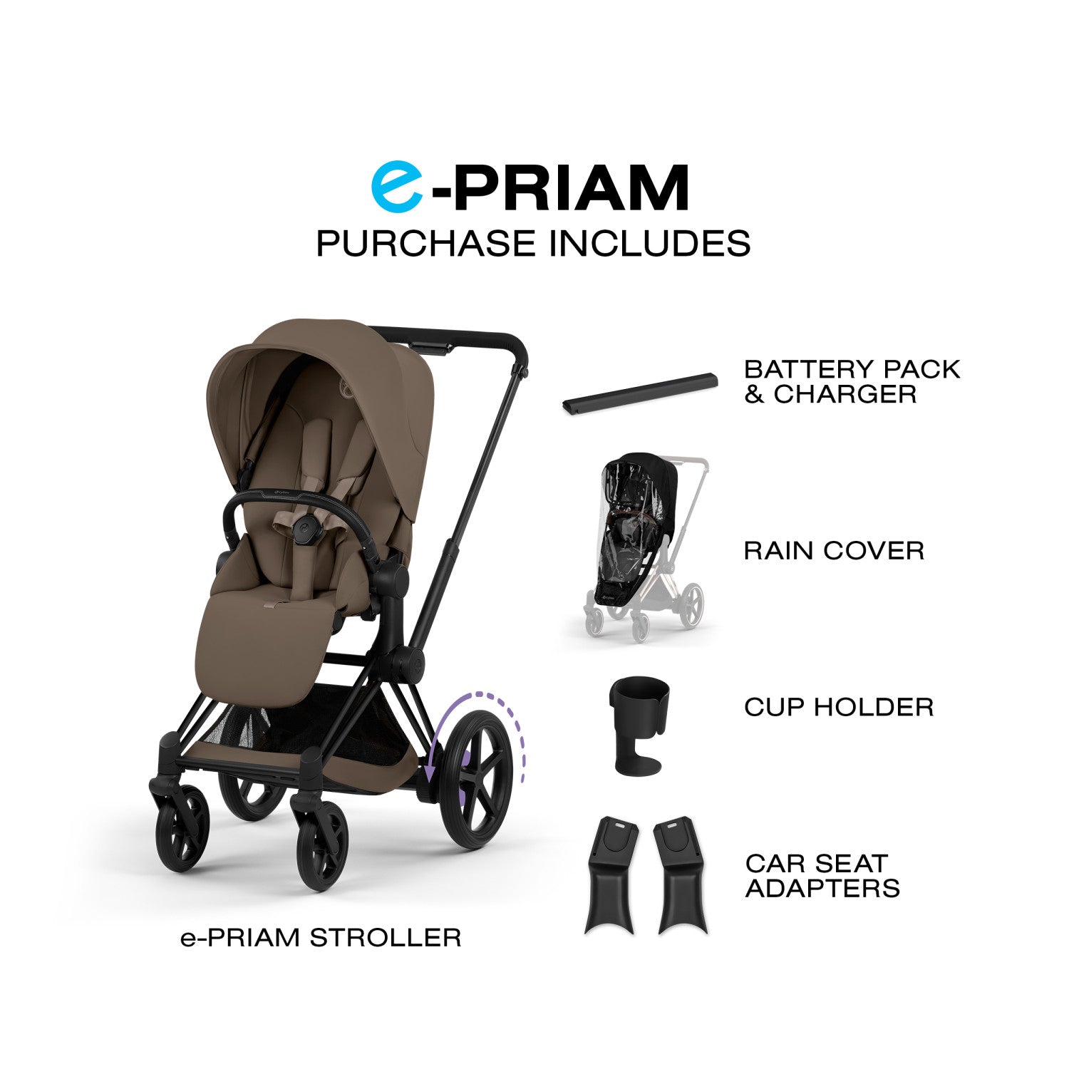 e-PRIAM Stroller Strollers - Single Cybex
