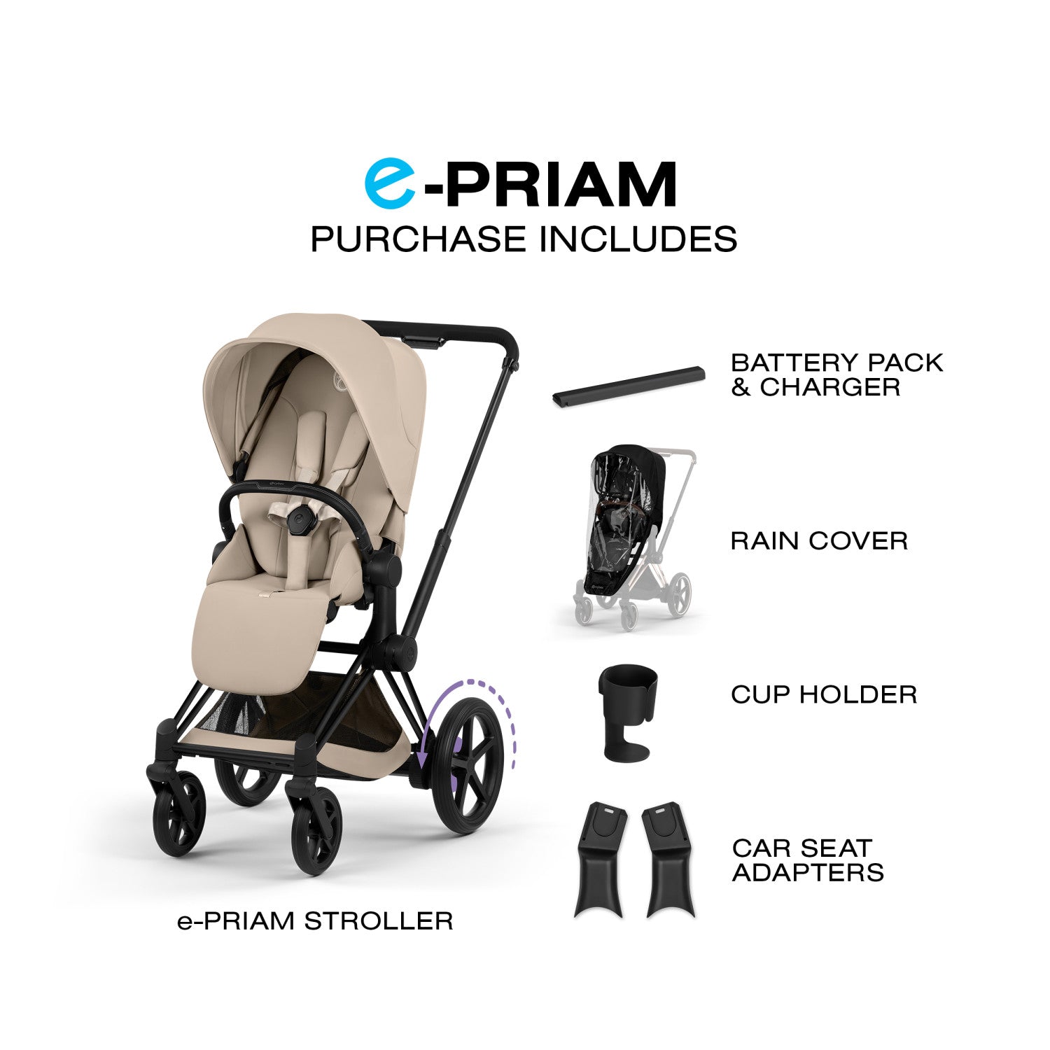 e-PRIAM Stroller Strollers - Single Cybex