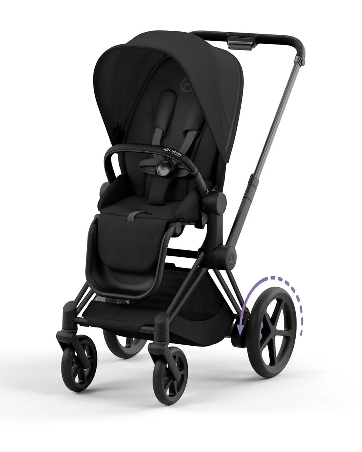 cybex priam stroller 2 in 1 Cybex e-Priam 2 Stroller, Matte Black/Sepia Black