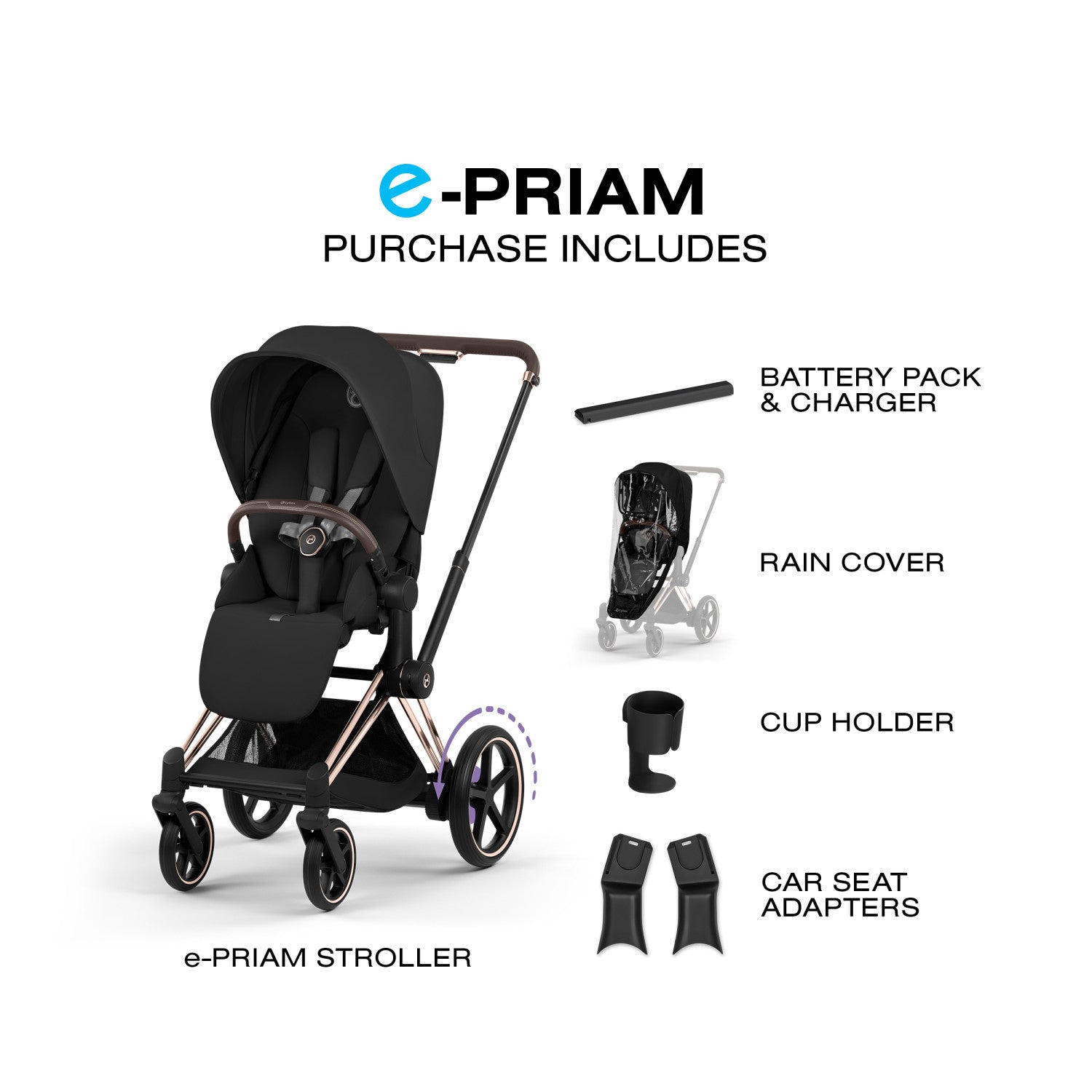 e-PRIAM Stroller Strollers - Single Cybex