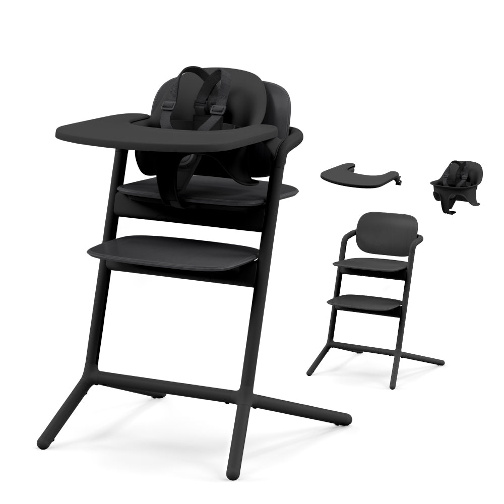 Cybex Lemo Chair ハイチェア セット売り インフィニティ　黒 Cybex LEMO 2 High Chair 3-in-1 Set - All White – Destination Baby