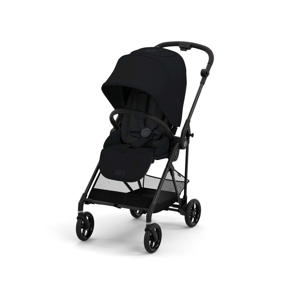 Melio Carbon 3 Ultra Lightweight Stroller - Floor Model - Store Pickup Only Strollers - Single Cybex Moon Black