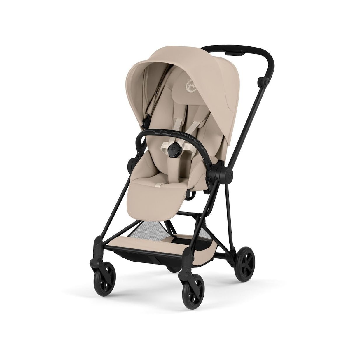 MIOS Lightweight Compact Stroller Strollers - Single Cybex Matte Black - Cozy Beige Seat