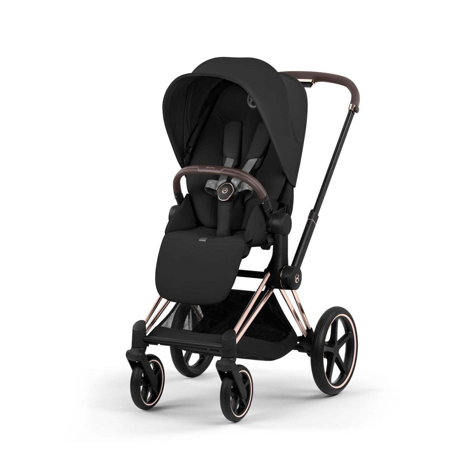cybex priam trekking wheels Cybex Priam Stroller Matte Black Frame/Sepia Black Lux Seat