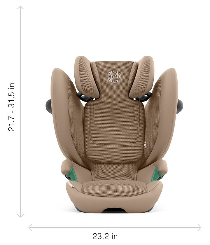 Solution G2 Folding Travel High-Back Booster by Cybex Almond Beige