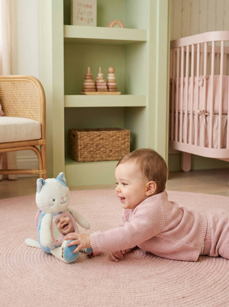 Itzy Bitzy Mirror™ Sensory Tummy Time Mirror - Kitty Activity Toys Itzy Ritzy