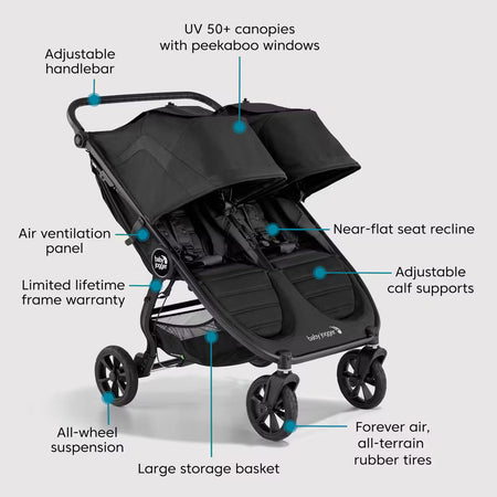 City Mini GT2 Double Stroller Strollers - Double Baby Jogger