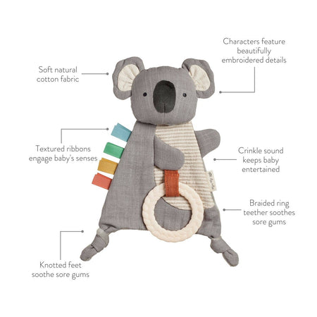 Bitzy Crinkle™ Sensory Toy with Teether Pacifiers & Teethers Itzy Ritzy