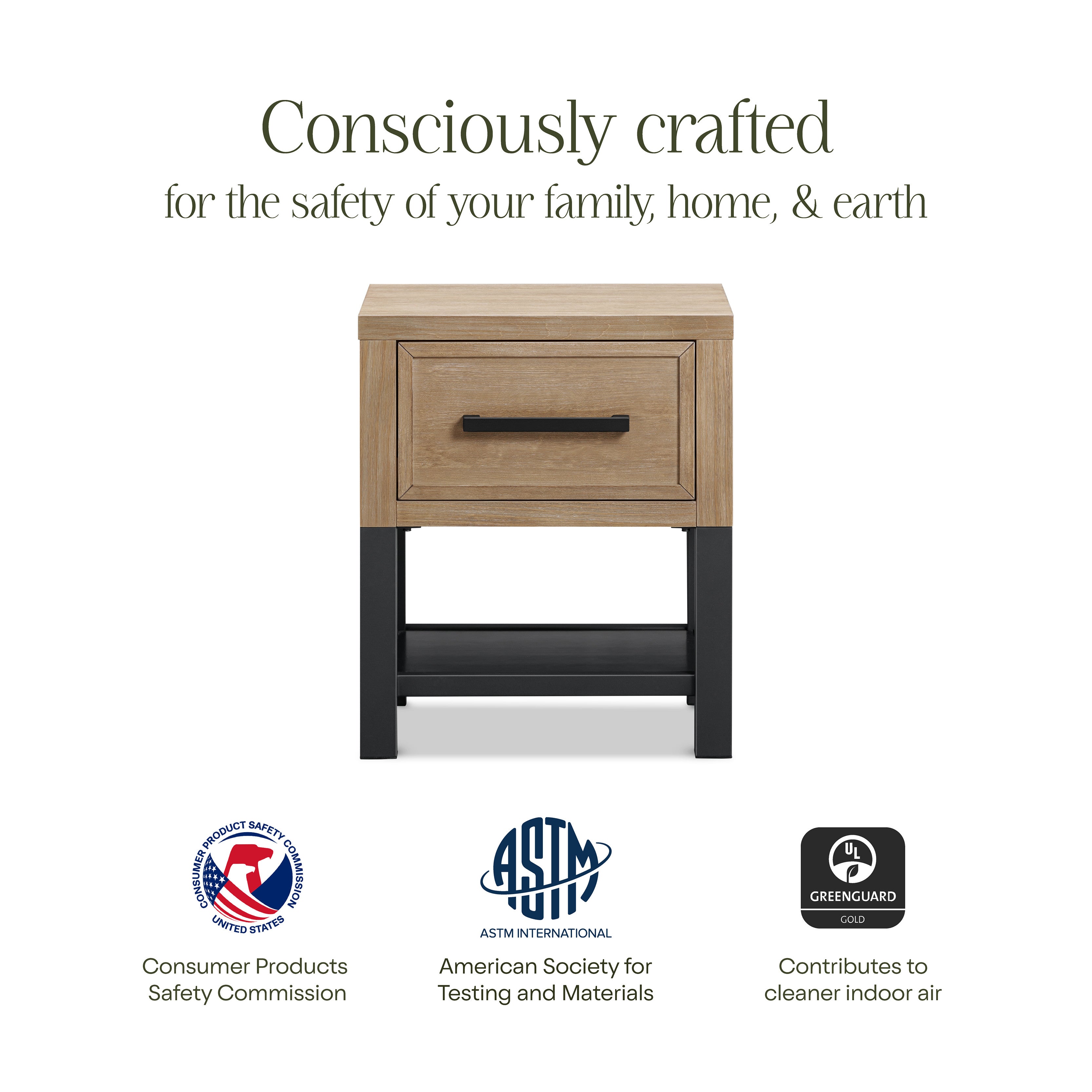 Monogram by Namesake Newbern Nightstand Nightstands Namesake