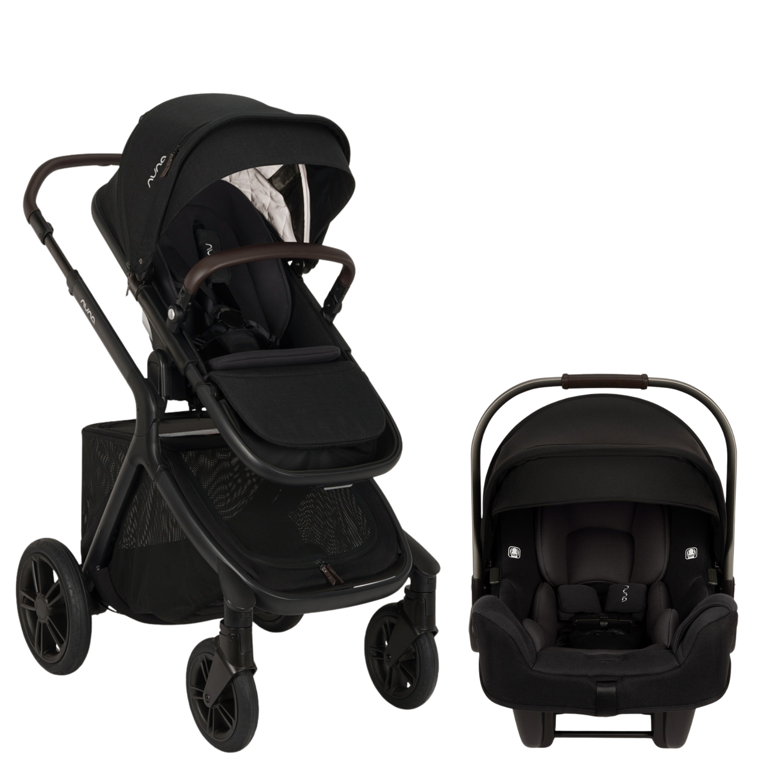 DEMI icon Stroller + PIPA Travel System Strollers - Travel Systems Nuna w/ PIPA RX Caviar