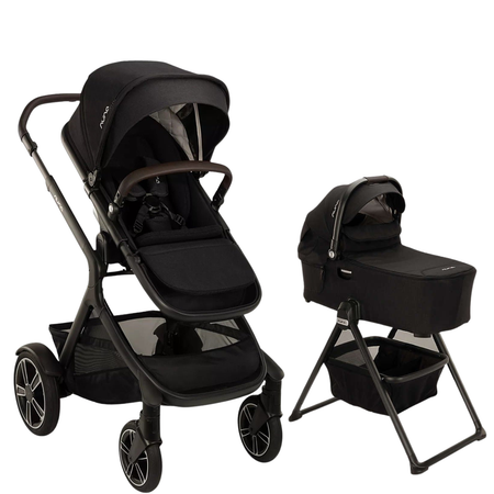 DEMI next Stroller + Bassinet Strollers - Single Nuna Caviar