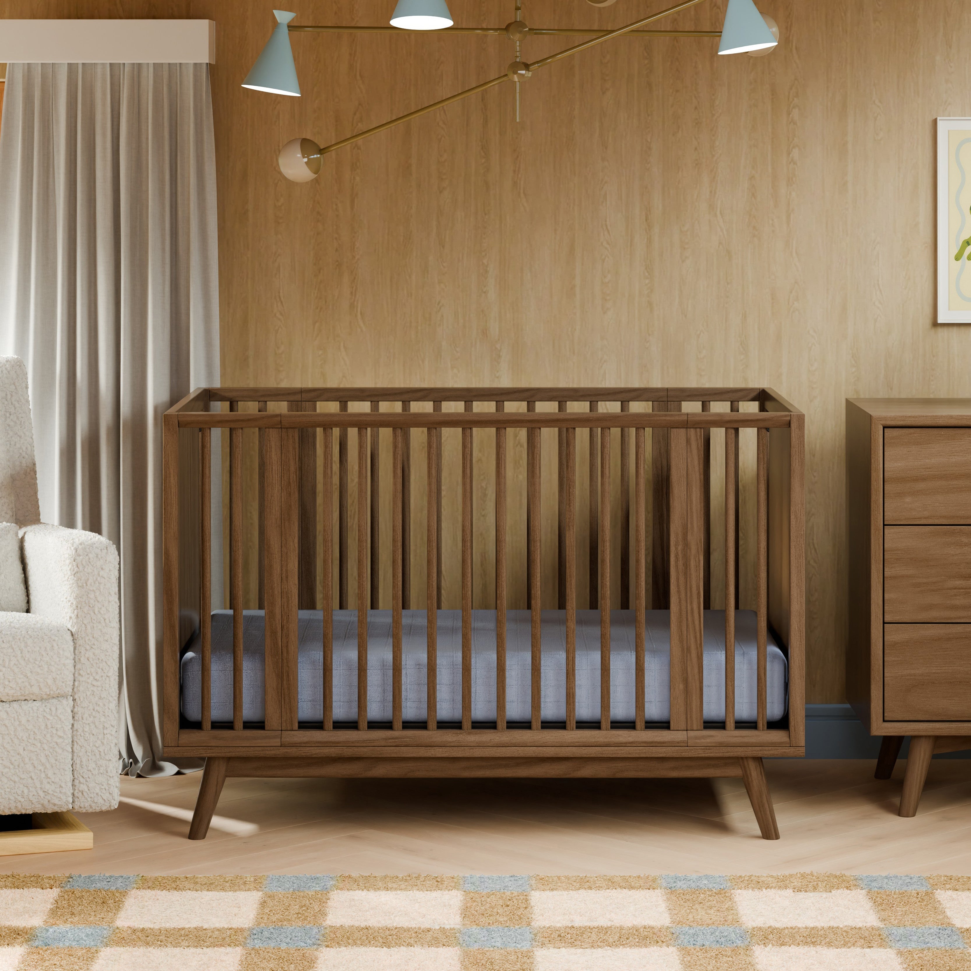 Palma 8-in-1 Convertible All-Stages Crib with Bassinet & Toddler Bed Kits Cribs Babyletto