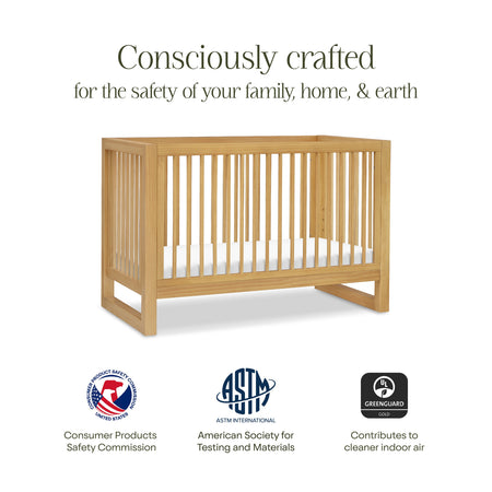 Nantucket 3-in-1 Convertible Crib with Toddler Bed Conversion Kit Cribs Namesake