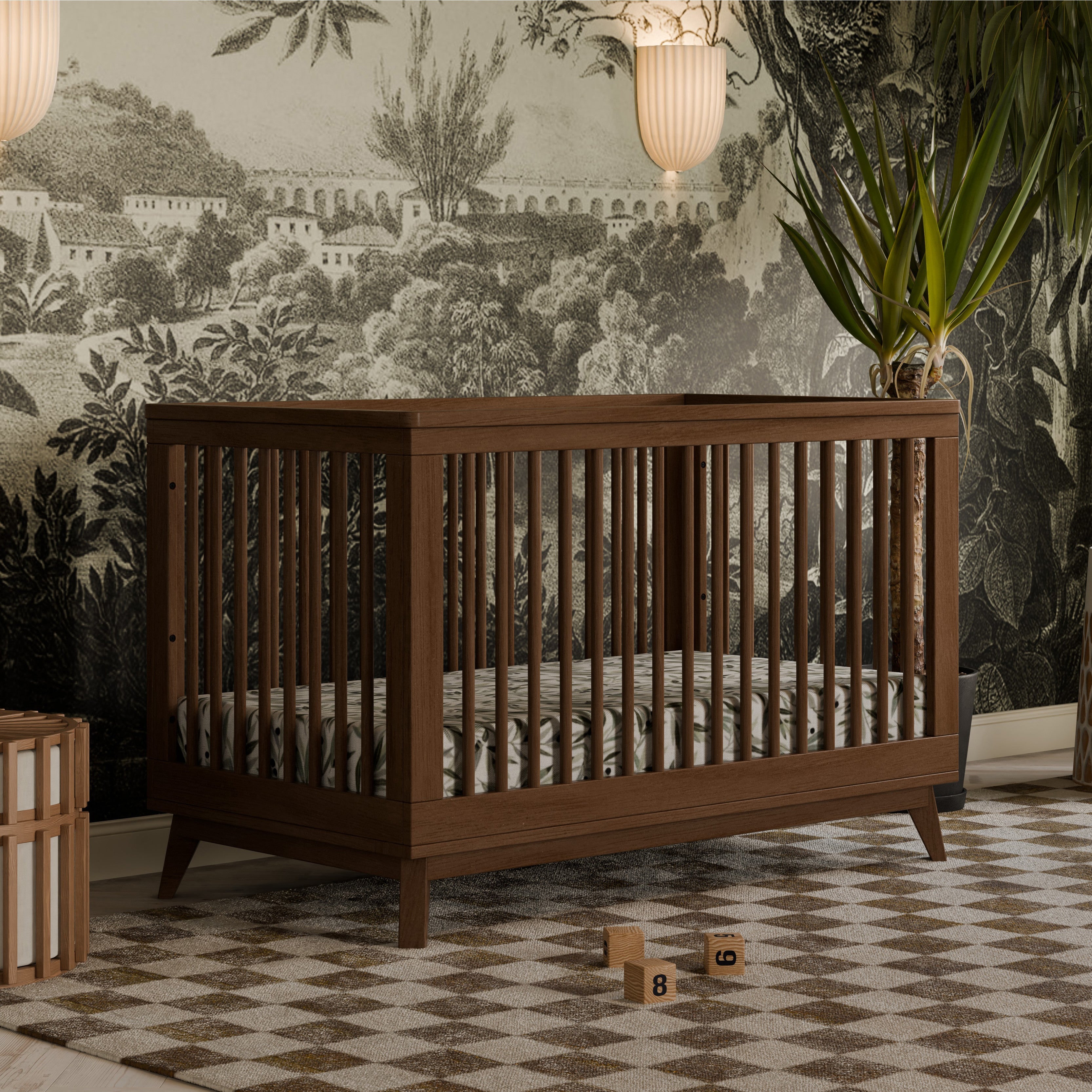 Scoot 3-in-1 Convertible Crib with Toddler Bed Conversion Kit Convertible Cribs Babyletto