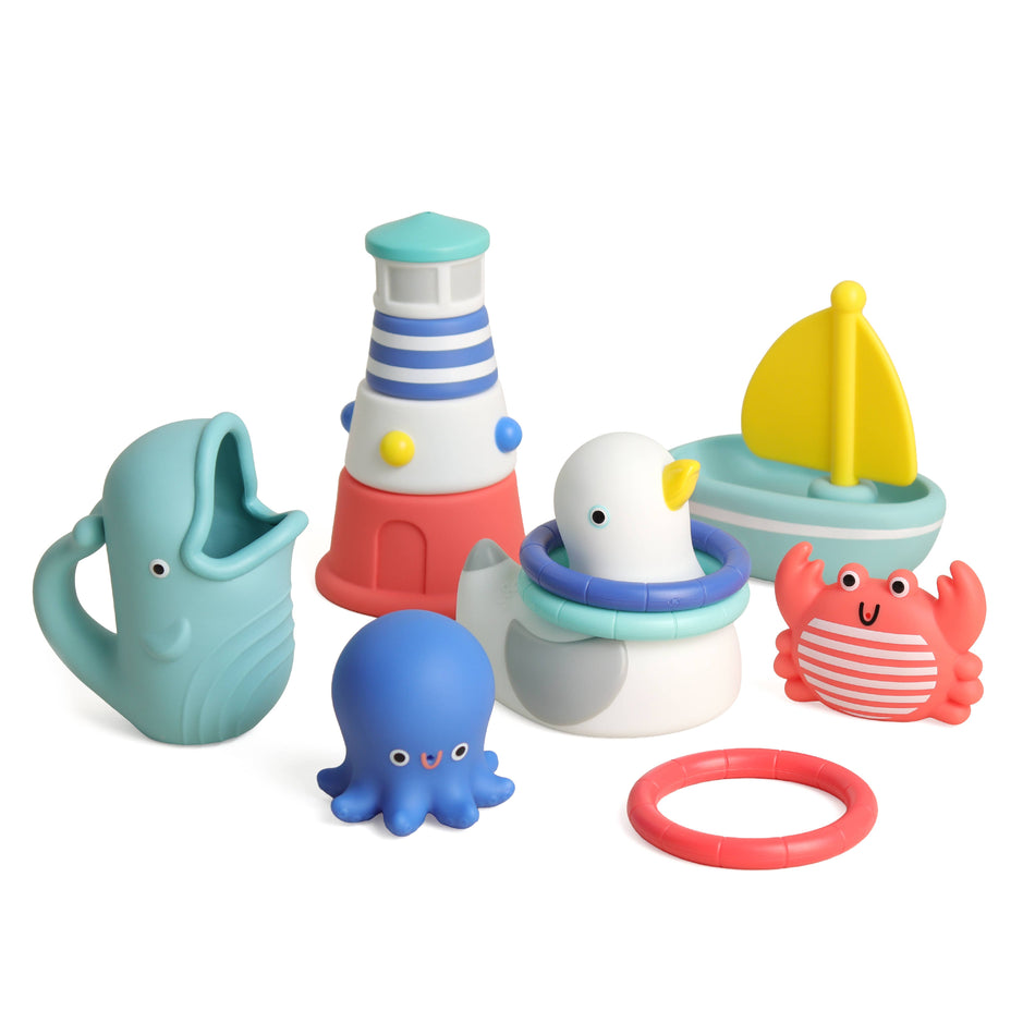 Seaside Splash Gift Set™ Bath + Water Toy Activity Toys Itzy Ritzy