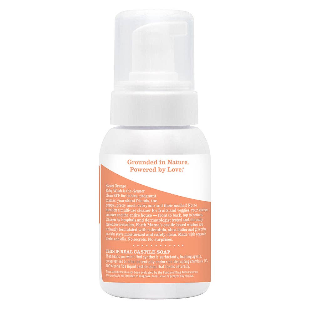 Sweet Orange Castile Baby Wash Earth Mama Organics