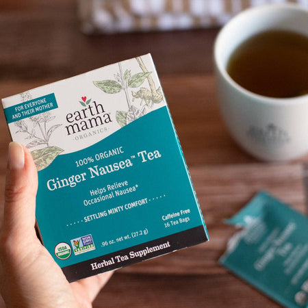 Organic Ginger Nausea Tea Products for Mom Earth Mama Organics