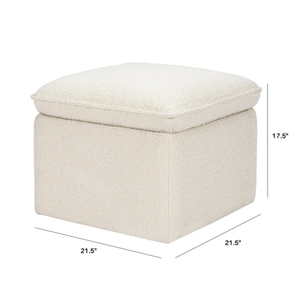 Cali Storage Ottoman in Boucle Ottomans Babyletto