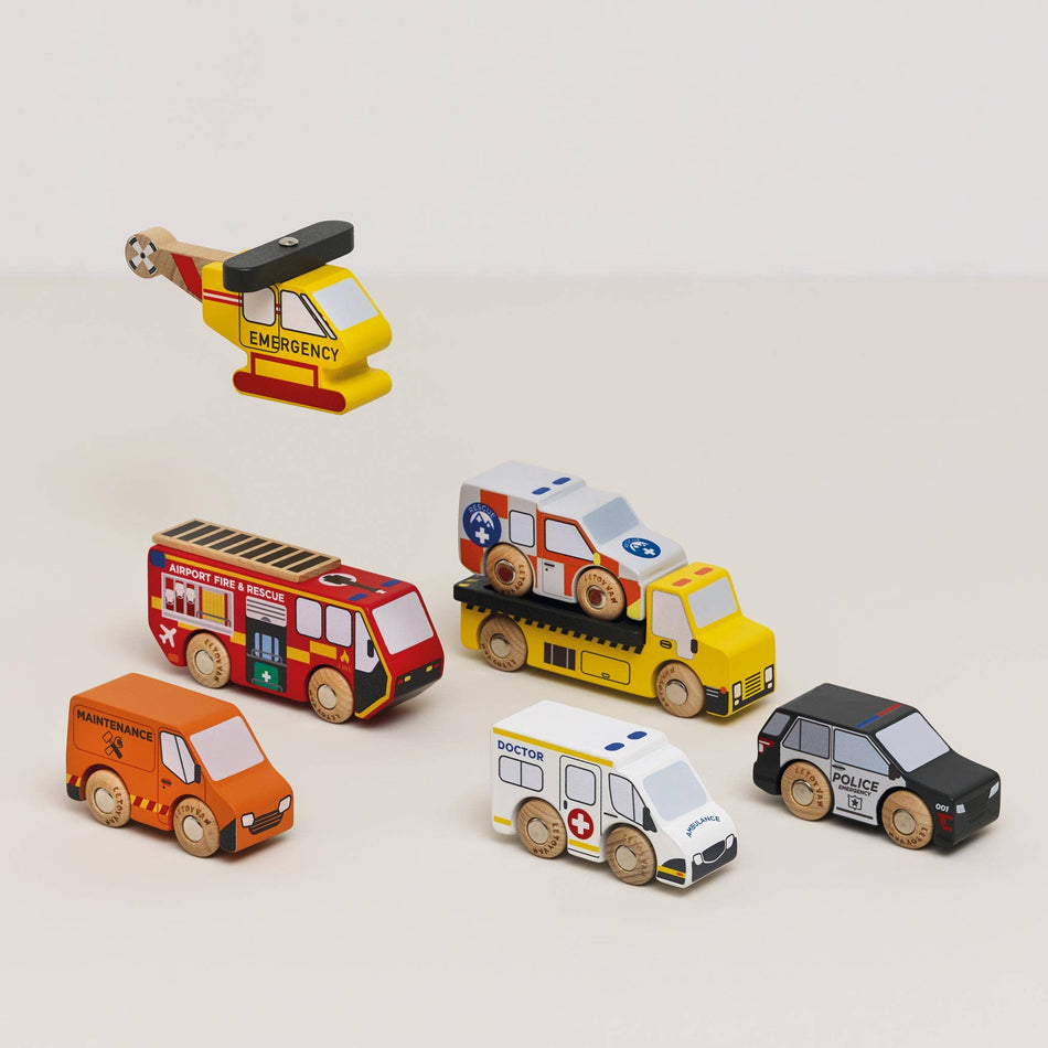 Emergency Helicopter & Rescue Toy Cars