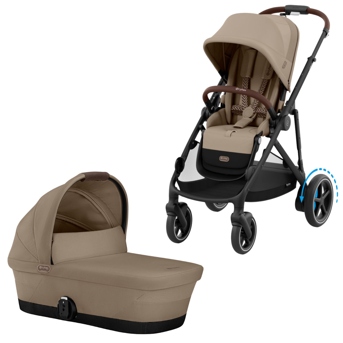 Cybex e-Gazelle S Electronic Stroller + Cot