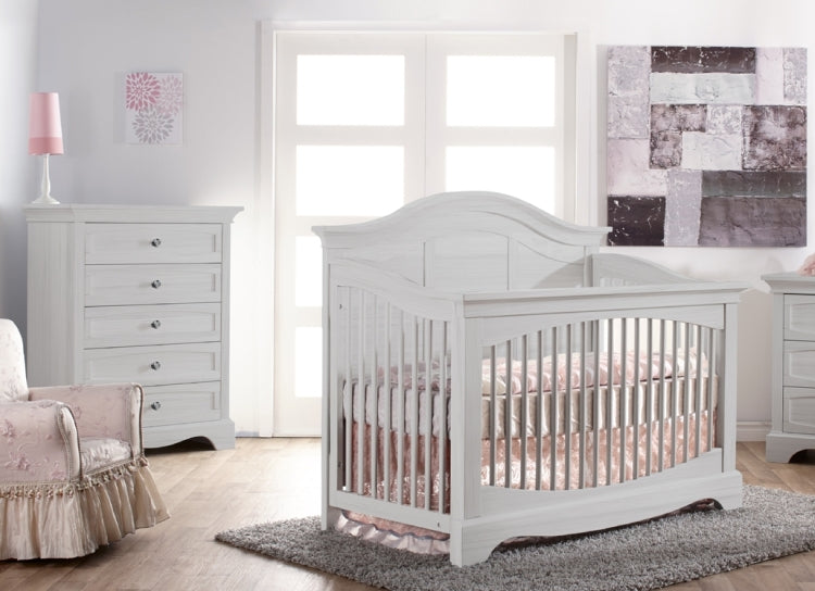 Pali Pali Enna Forever Crib and Chest, Vintage White Destination Baby