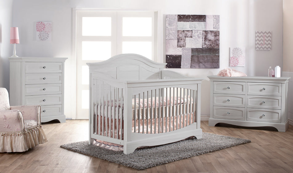 Enna Forever Crib + Double Dresser + 5-Drawer Chest Set