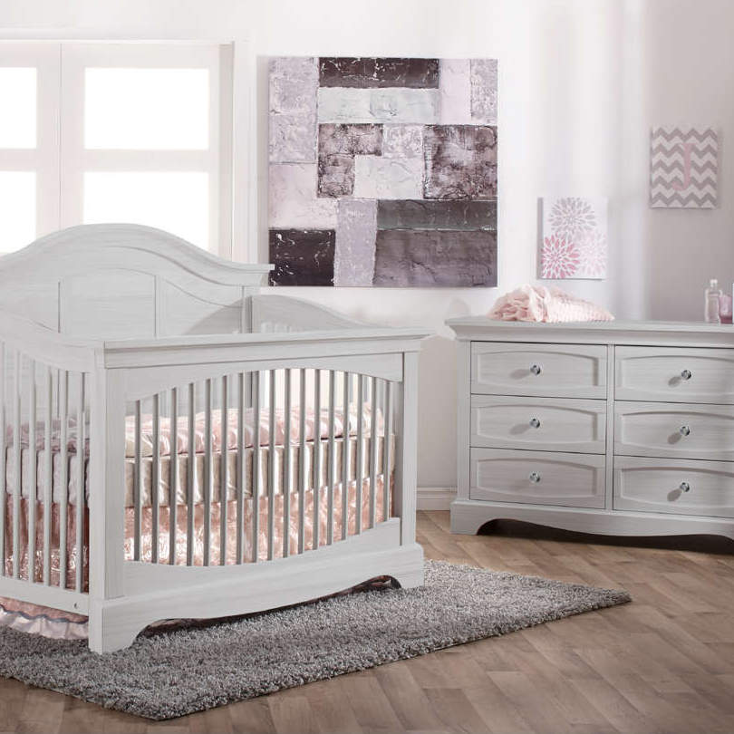 Enna Forever Crib + Double Dresser + 5-Drawer Chest Set