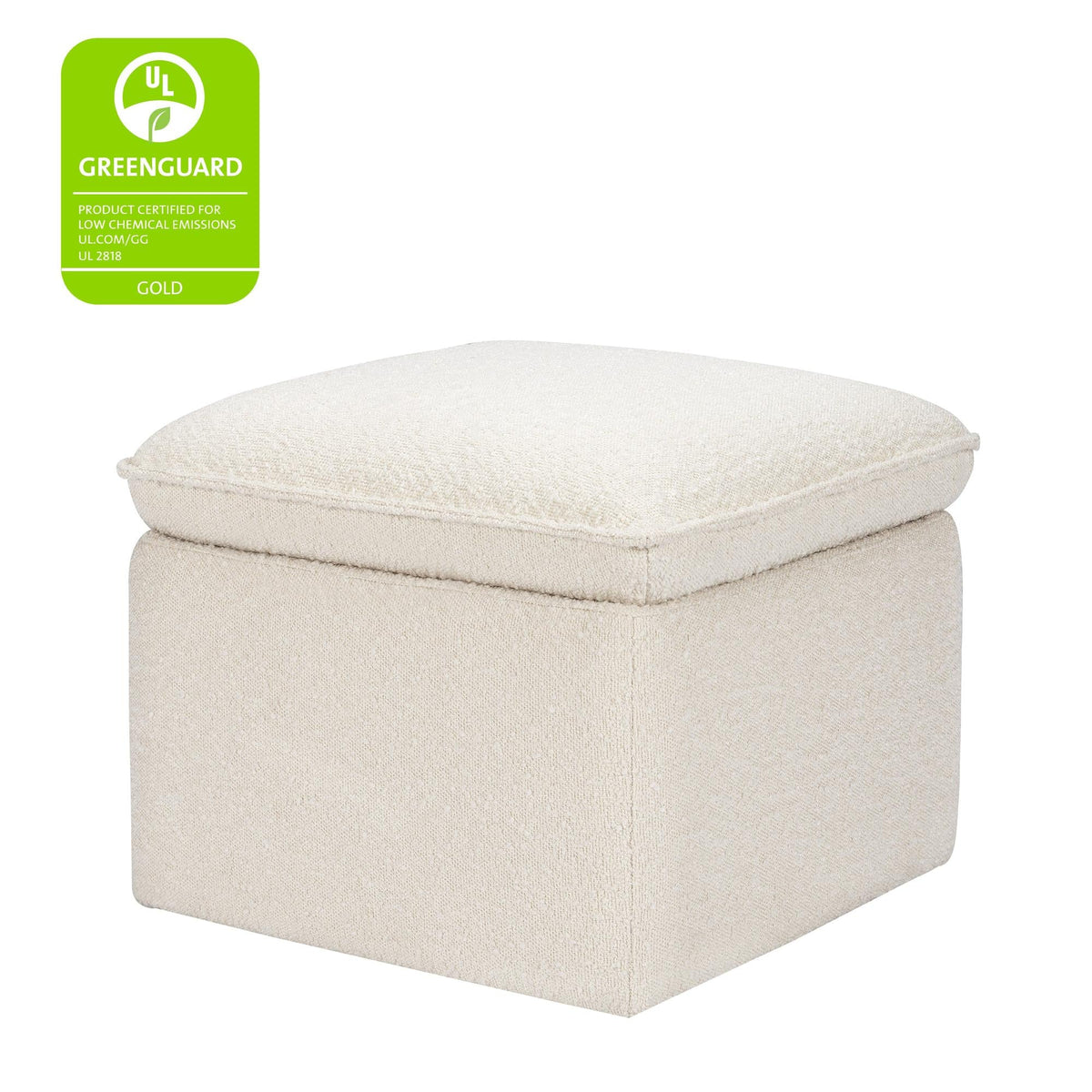 Cali Storage Ottoman in Boucle Ottomans Babyletto