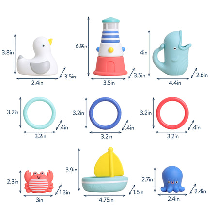 Seaside Splash Gift Set™ Bath + Water Toy Activity Toys Itzy Ritzy