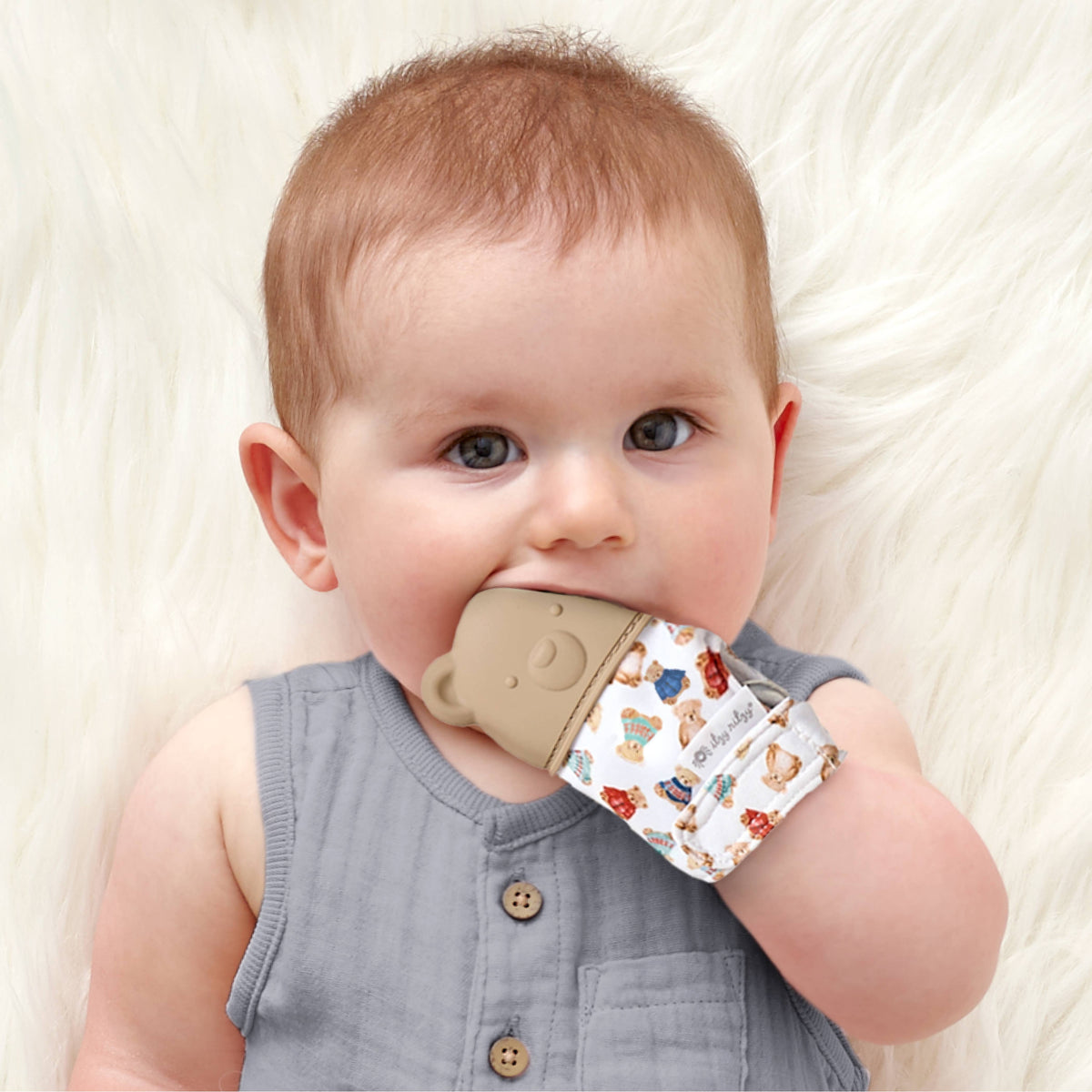 Vintage bear Itzy Mitt® Pacifiers & Teethers Itzy Ritzy