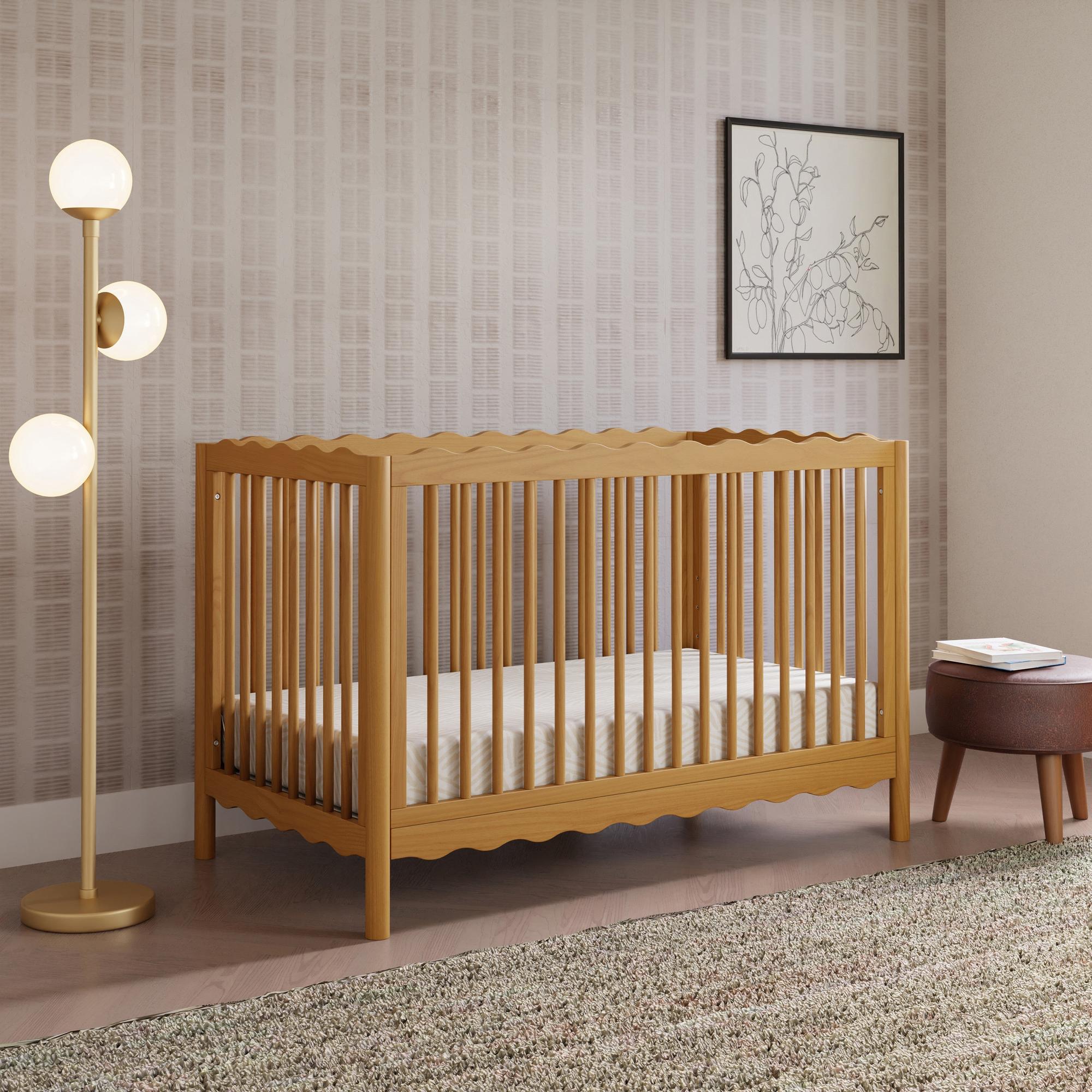 Babyletto Swell 4-in-1 Convertible Crib with Toddler Bed Conversion Kit Convertible Cribs Babyletto