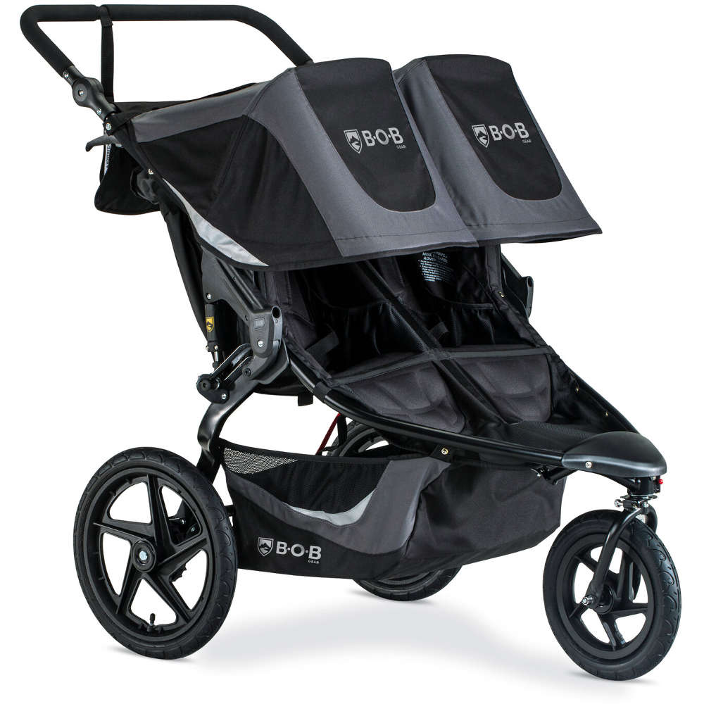 Revolution Flex Duallie 3.0 Stroller Strollers - Double BOB Graphite Black