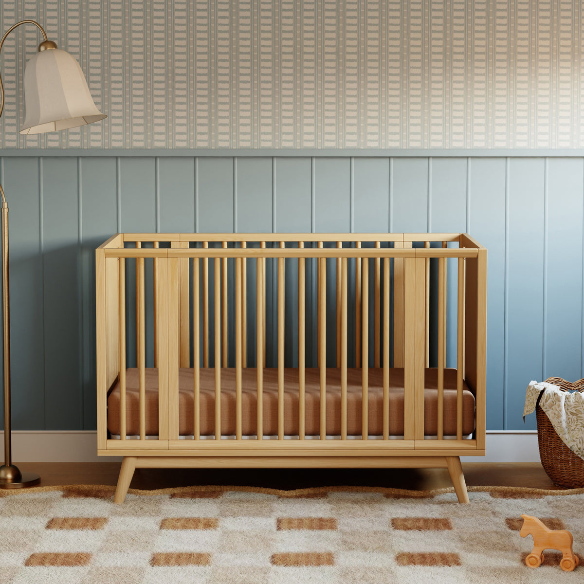Palma 8-in-1 Convertible All-Stages Crib with Bassinet & Toddler Bed Kits Cribs Babyletto