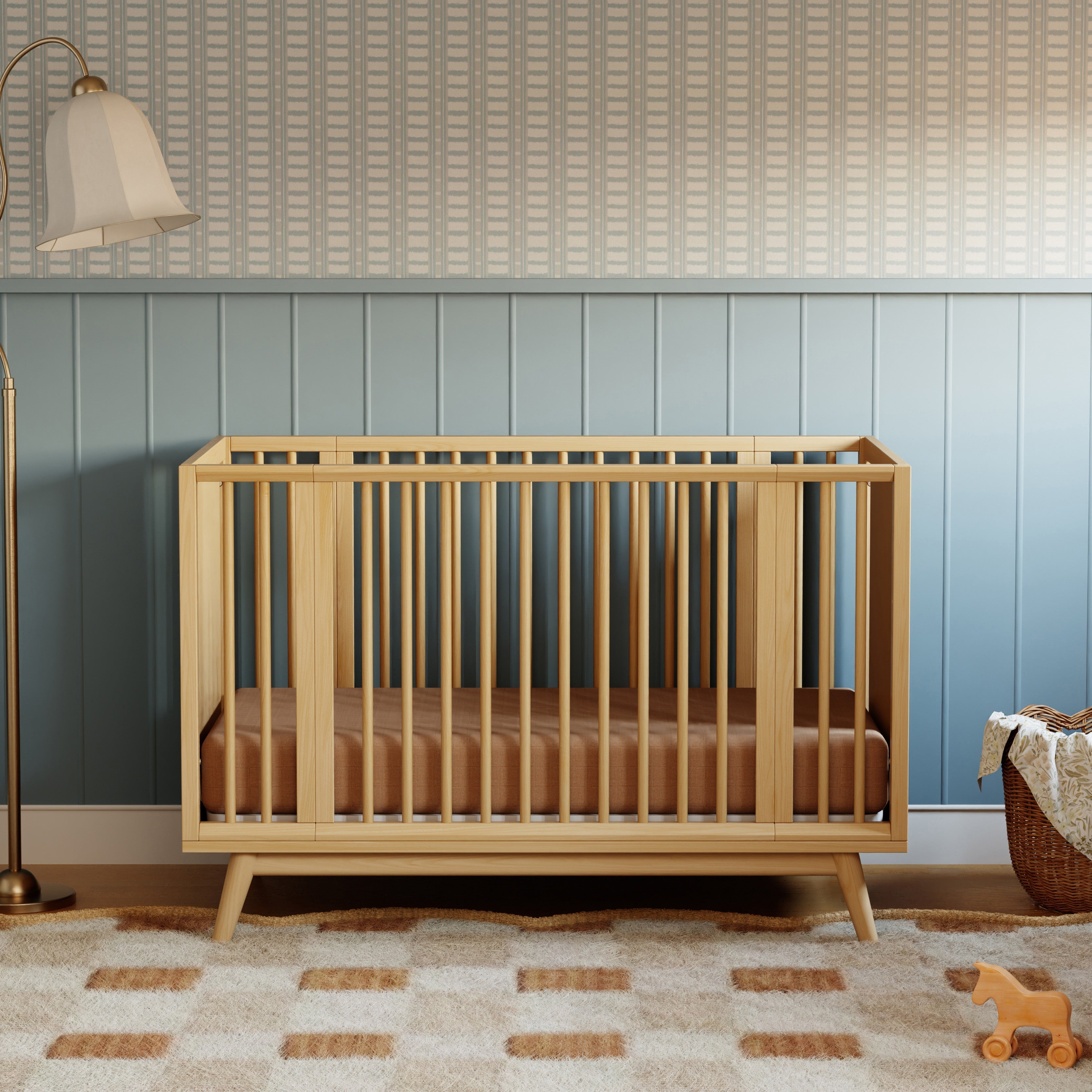 Palma 8-in-1 Convertible All-Stages Crib with Bassinet & Toddler Bed Kits Cribs Babyletto