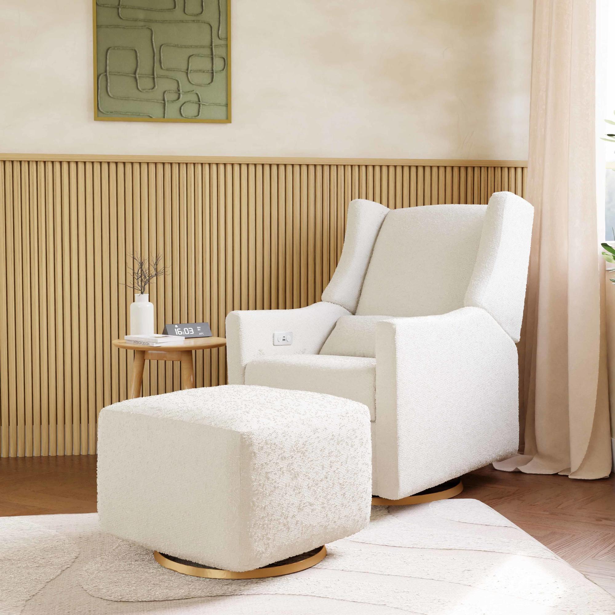 Kiwi Electronic Recliner and Swivel Glider with USB port Recliners Babyletto