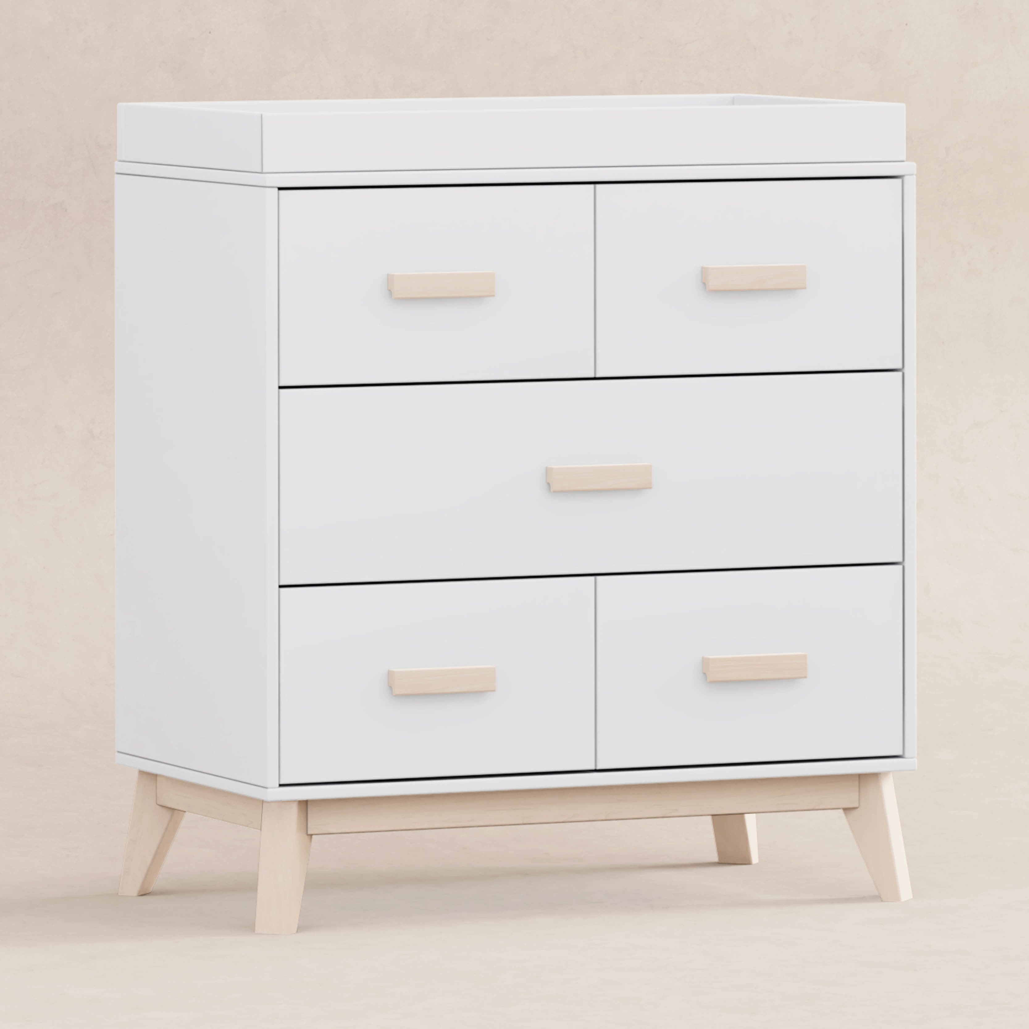 Scoot 3-Drawer Changer Dresser with Removable Changing Tray Dressers Babyletto