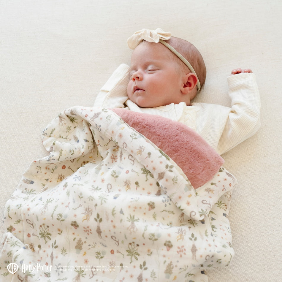 Saranoni Wizarding World™ Charm Muslin / Lush Mini Blanket Toddler Blankets & Quilts Saranoni Herbology