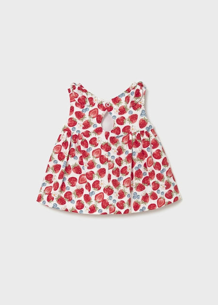 Newborn Girl Strawberry Print Dress Baby & Toddler Dresses Mayoral