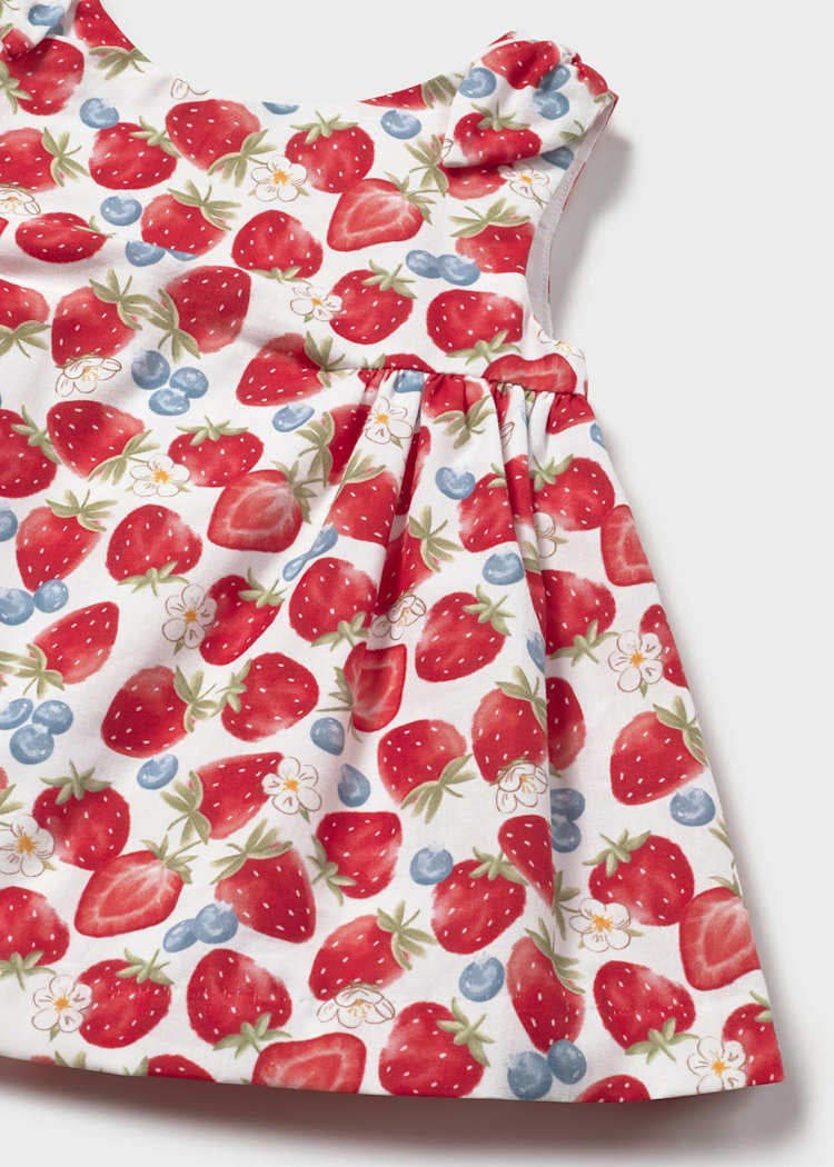 Newborn Girl Strawberry Print Dress Baby & Toddler Dresses Mayoral