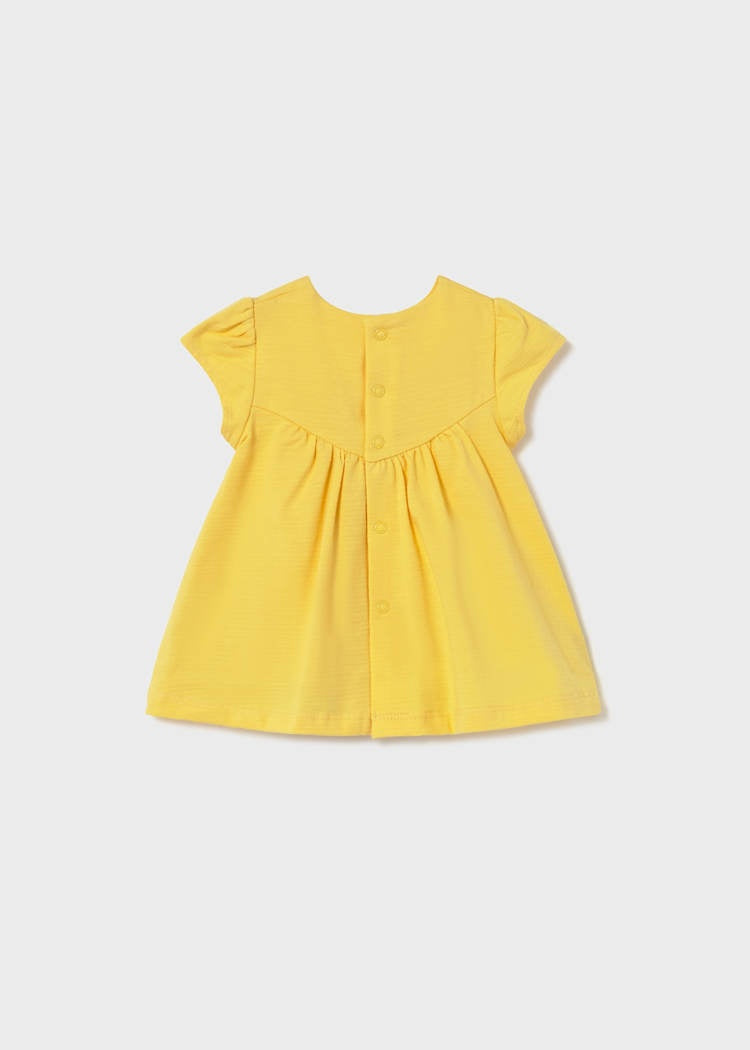 Newborn Girl Yellow Knit Dress Baby & Toddler Dresses Mayoral