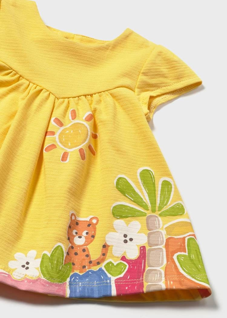 Newborn Girl Yellow Knit Dress Baby & Toddler Dresses Mayoral