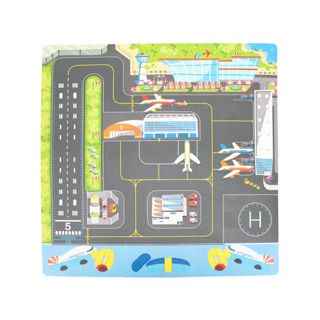 Sunta Airport Play Mat with DIY Airplane Play Mats & Gyms Tri Action Toys