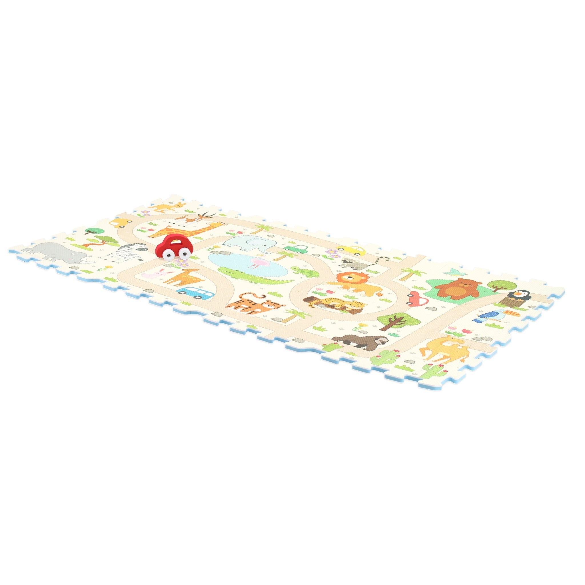 Sunta Safari Play Mat with DIY Tour Bus Play Mats & Gyms Tri Action Toys
