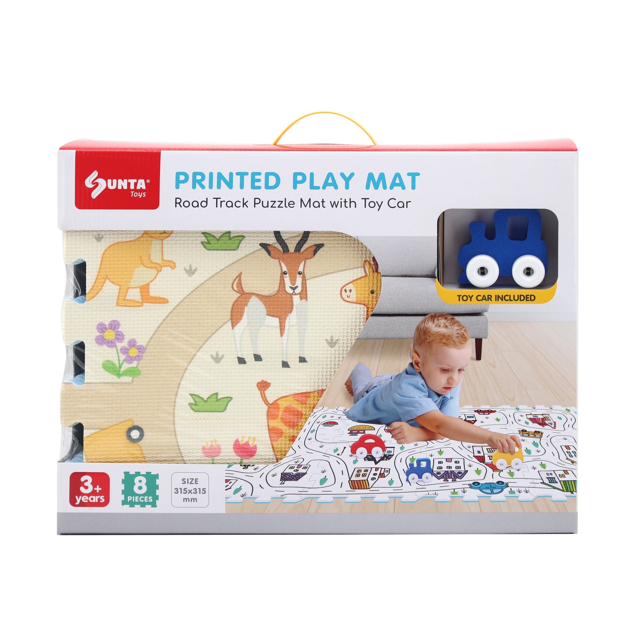 Sunta Safari Play Mat with DIY Tour Bus Play Mats & Gyms Tri Action Toys
