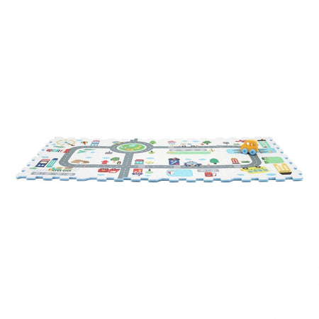 Sunta Play Mat DIY Around The Town and Car | 9 Piece Set Play Mats & Gyms Tri Action Toys